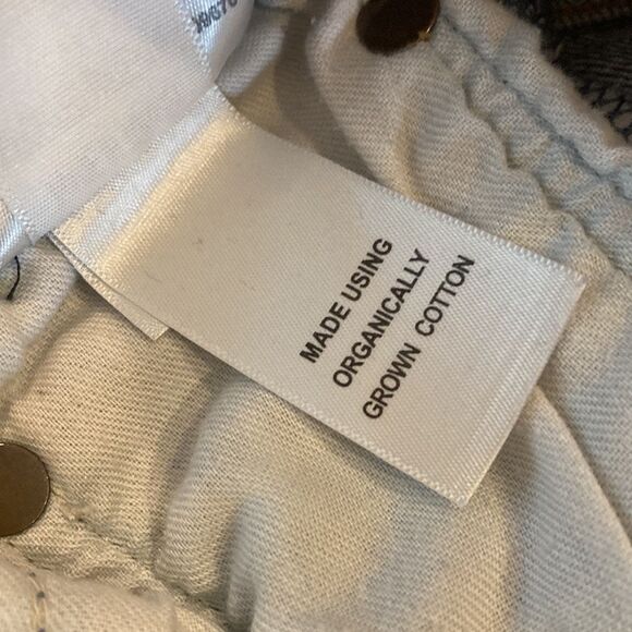 AGOLDE High Rise Organic Cotton Stretch Riley Straight Medium Wash Jeans Size 26 - Picture 9 of 10